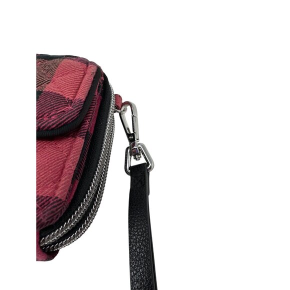 Vera Bradley Plaid Wristlet Wallet With Dual Zipper & Detachable Strap - Picture 3 of 12